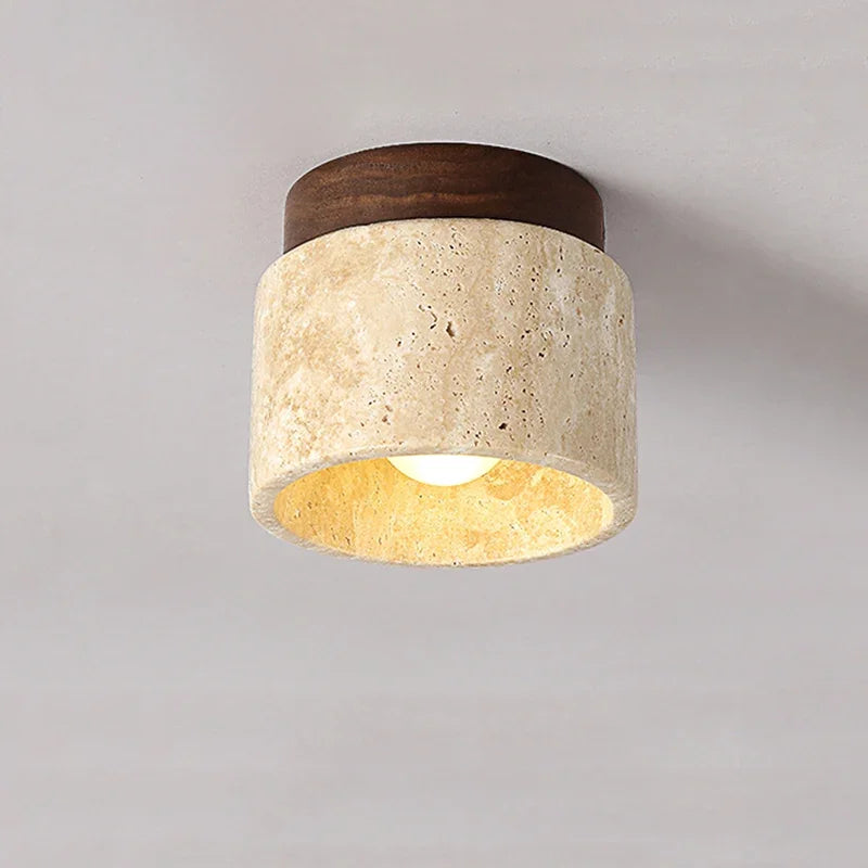 SereneGlow Soft Cream Japanese Ceiling Light for Modern Spaces