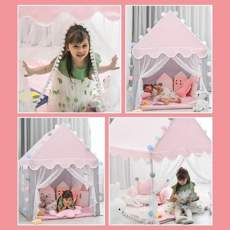 Kids Play Tent – Foldable Castle with UV Protection for Indoor & Outdoor Use