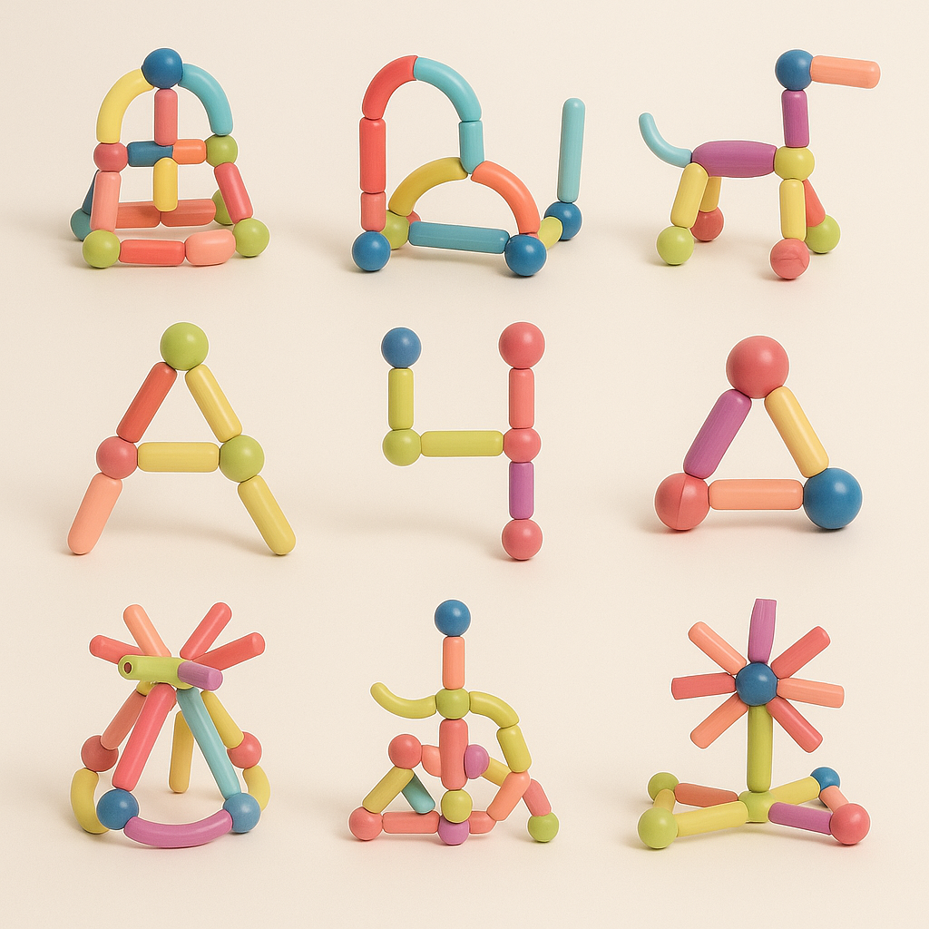 Creative Magnetic Building Set for Educational Fun