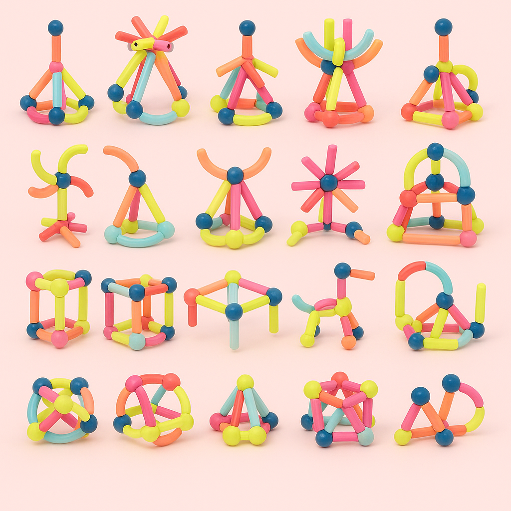 Creative Magnetic Building Set for Educational Fun
