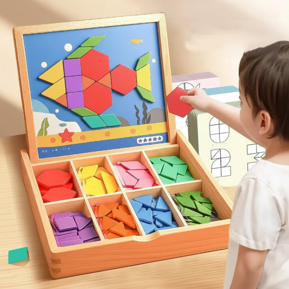Interactive Magnetic Building Block Set for Engaging Learning