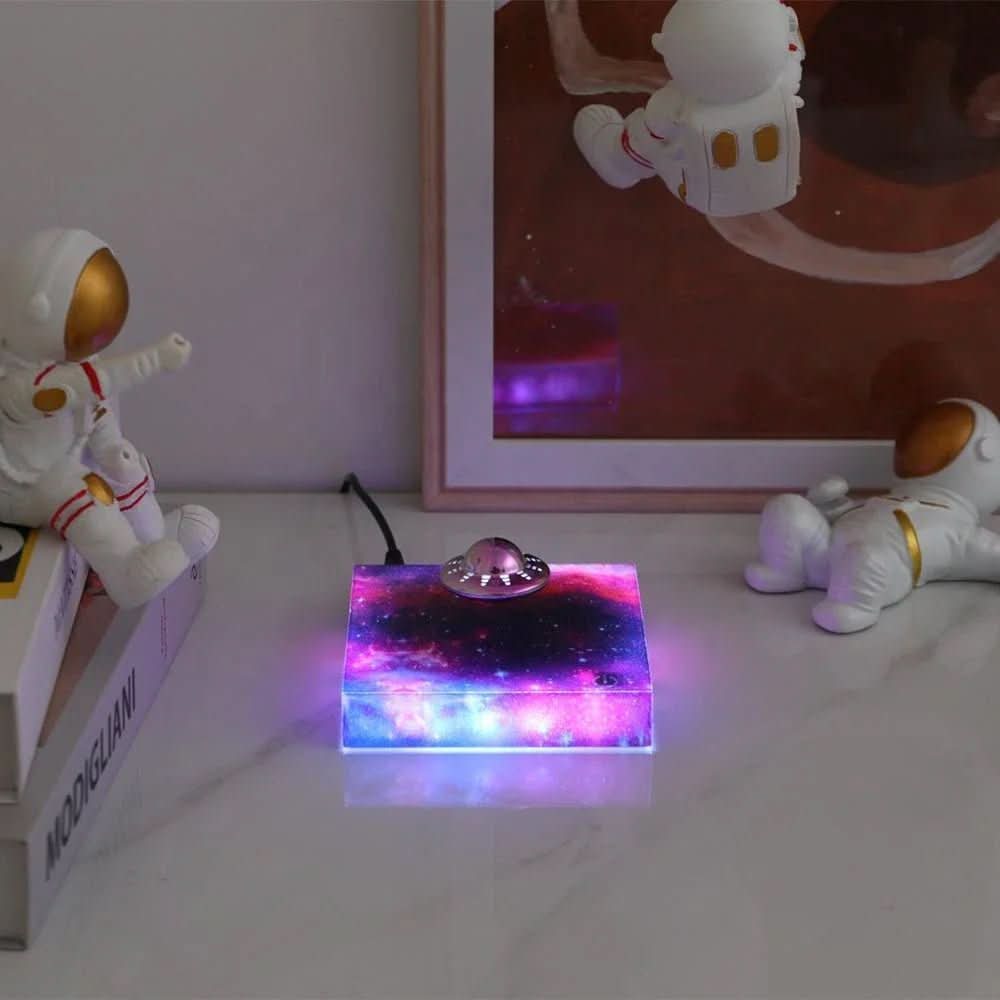 LumaSphere Floating LED Night Light with Spacecraft Design