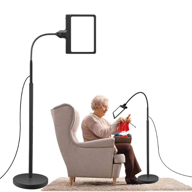 Adjustable LED Magnifying Lamp for Detailed Work
