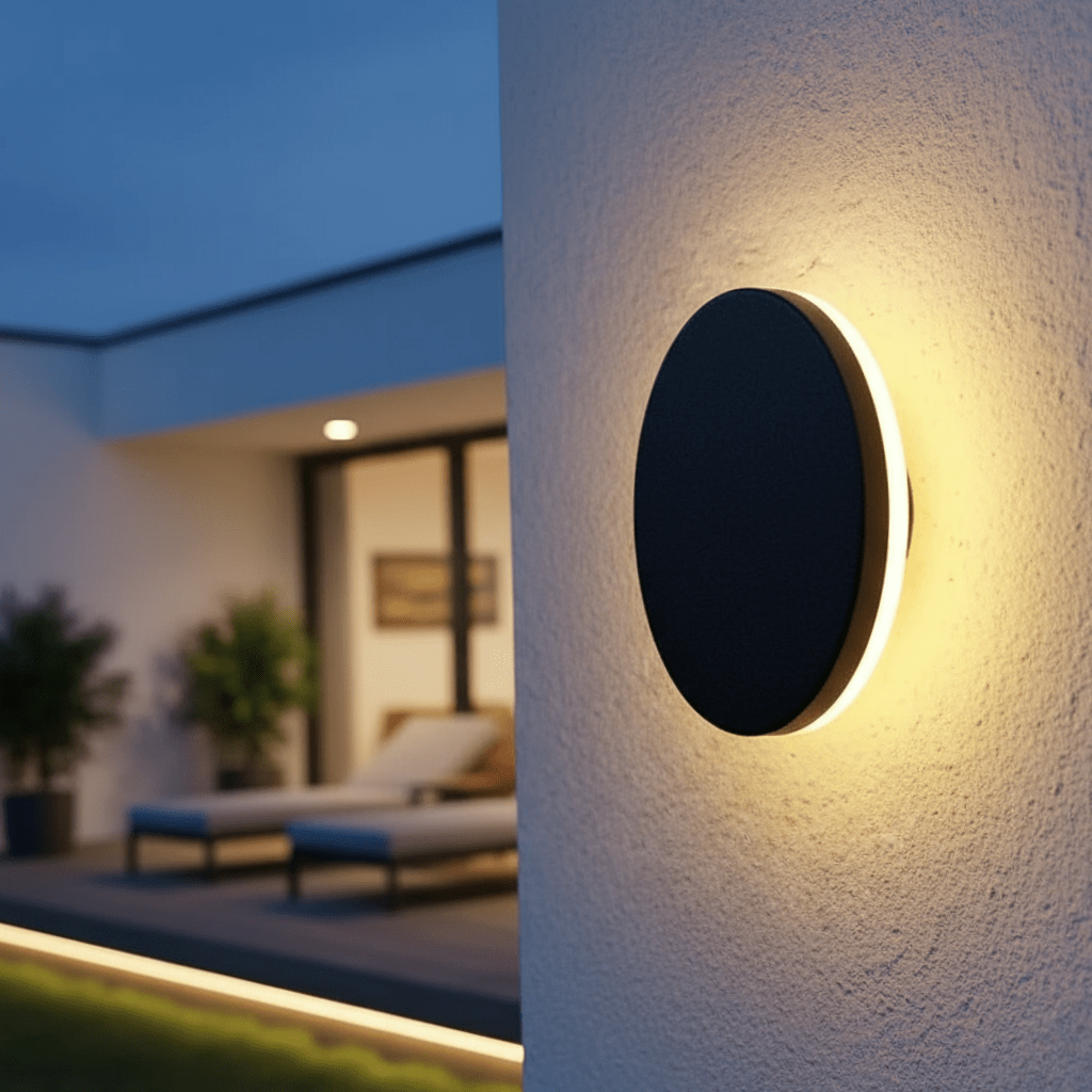 LumaSphere Outdoor LED Wall Fixture - Round or Square Design