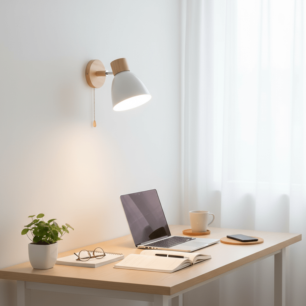 Serenity Glow Wood Wall Fixture for Contemporary Spaces