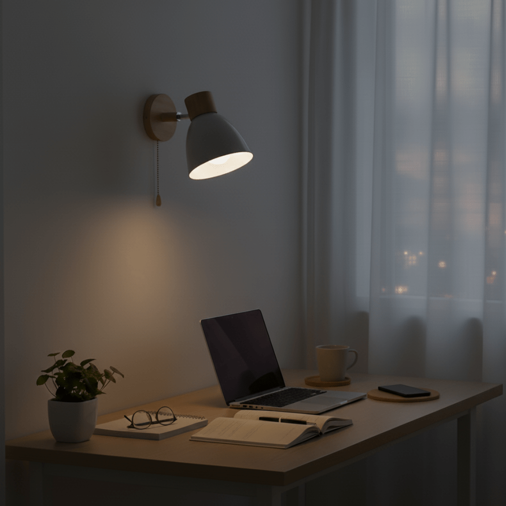 Serenity Glow Wood Wall Fixture for Contemporary Spaces