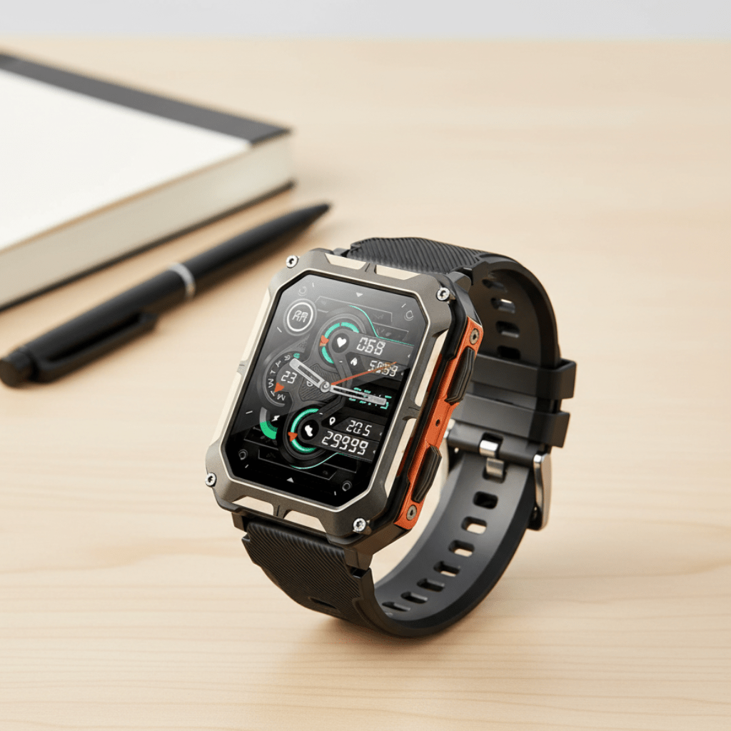 Elite Pulse Smartwatch with Stylish Stainless Steel Design