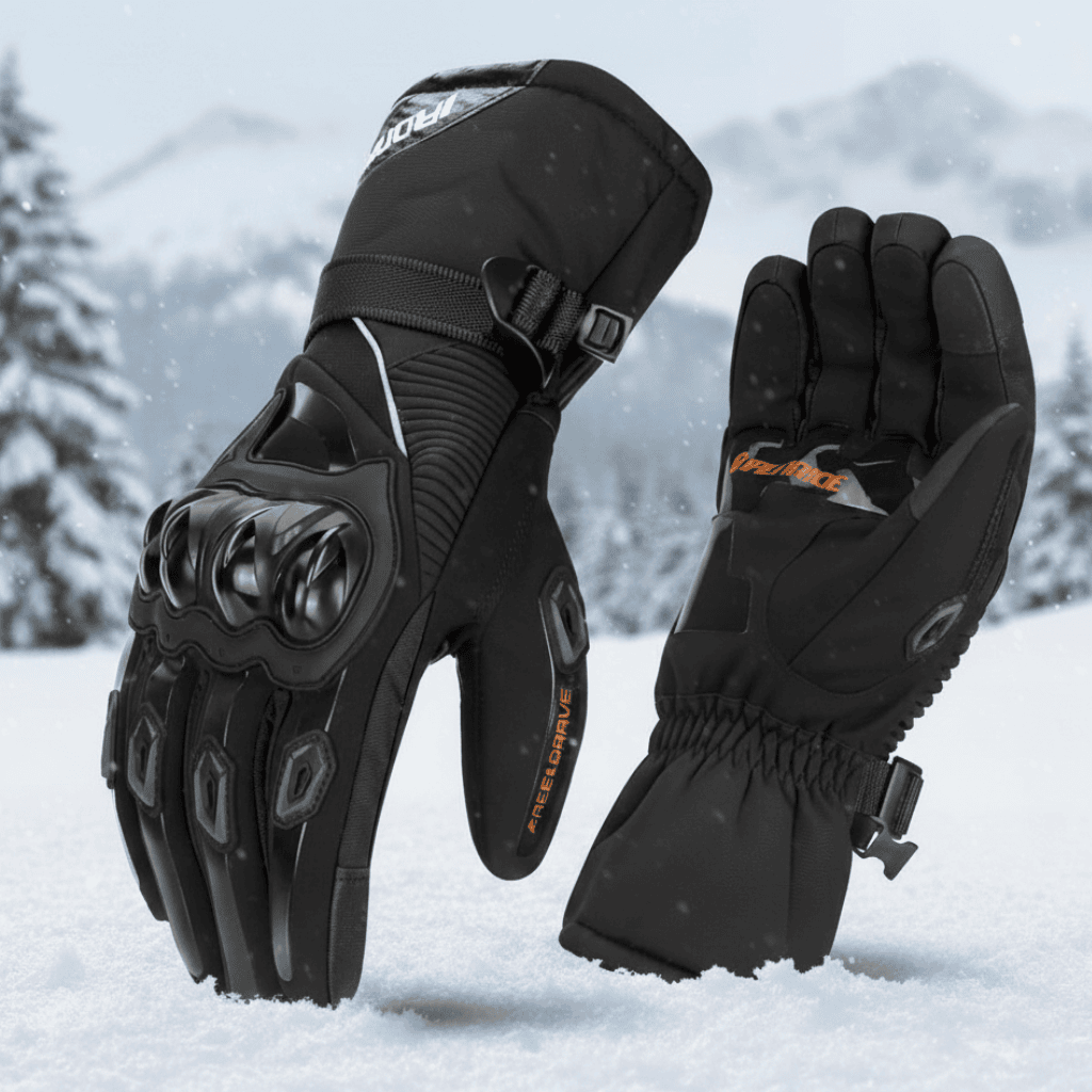 FrostGuard Waterproof Insulated Gloves for Winter Riders