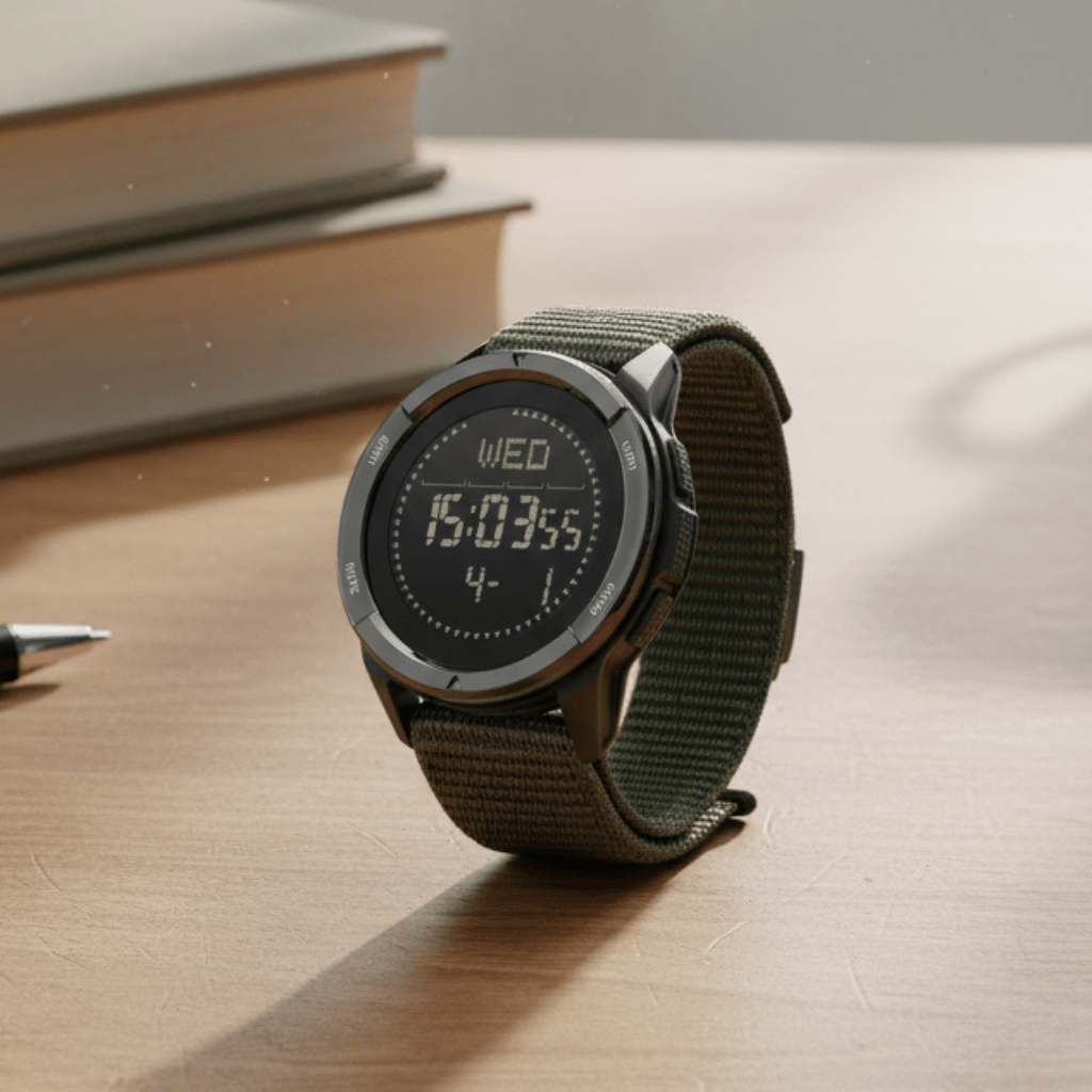 Adventura Elite Sports Watch with Carbon Fiber Finish