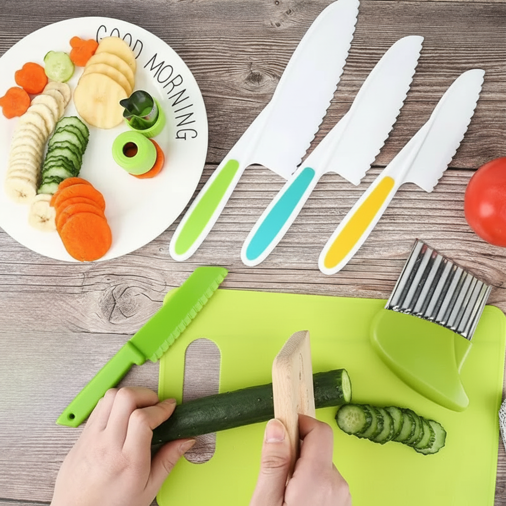 Little Chefs Cooking Set - Safe Kitchen Tools for Kids