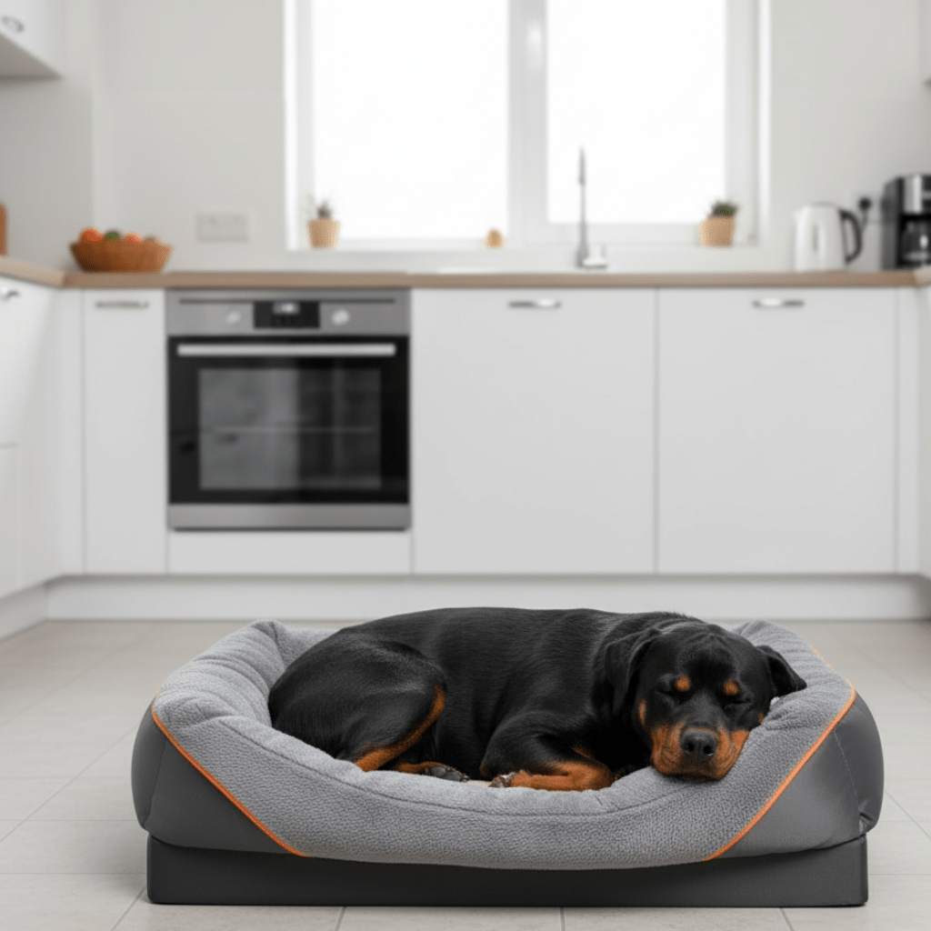 UltraComfort Waterproof Orthopedic Dog Bed with Support Pillow