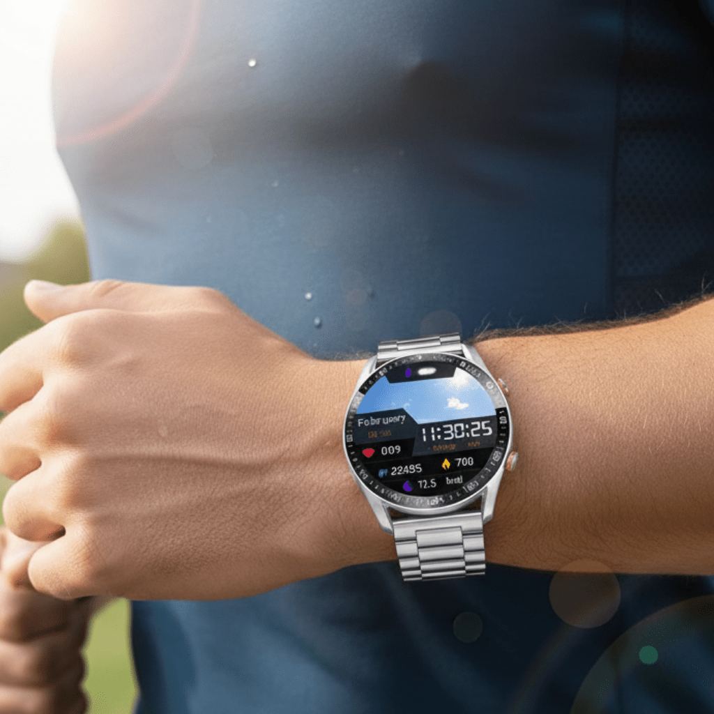 HealthSync Elite Men's Smartwatch with ECG, PPG, and Call Features