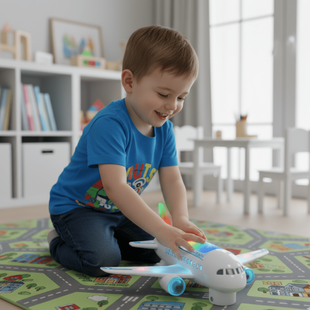 AeroTwirl LED Flying Toy with 360-Degree Spin and Sound