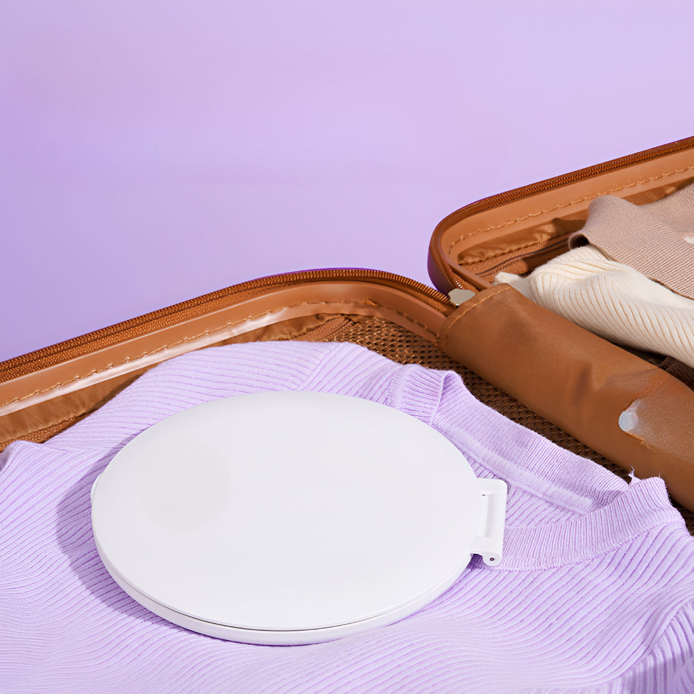 Portable Illuminated Makeup Mirror with Foldable Design