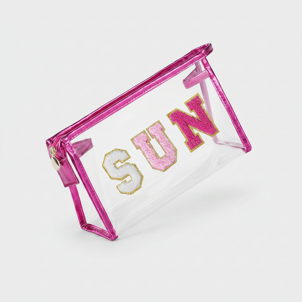 Transparent Travel Pouch for Beach and Daily Essentials