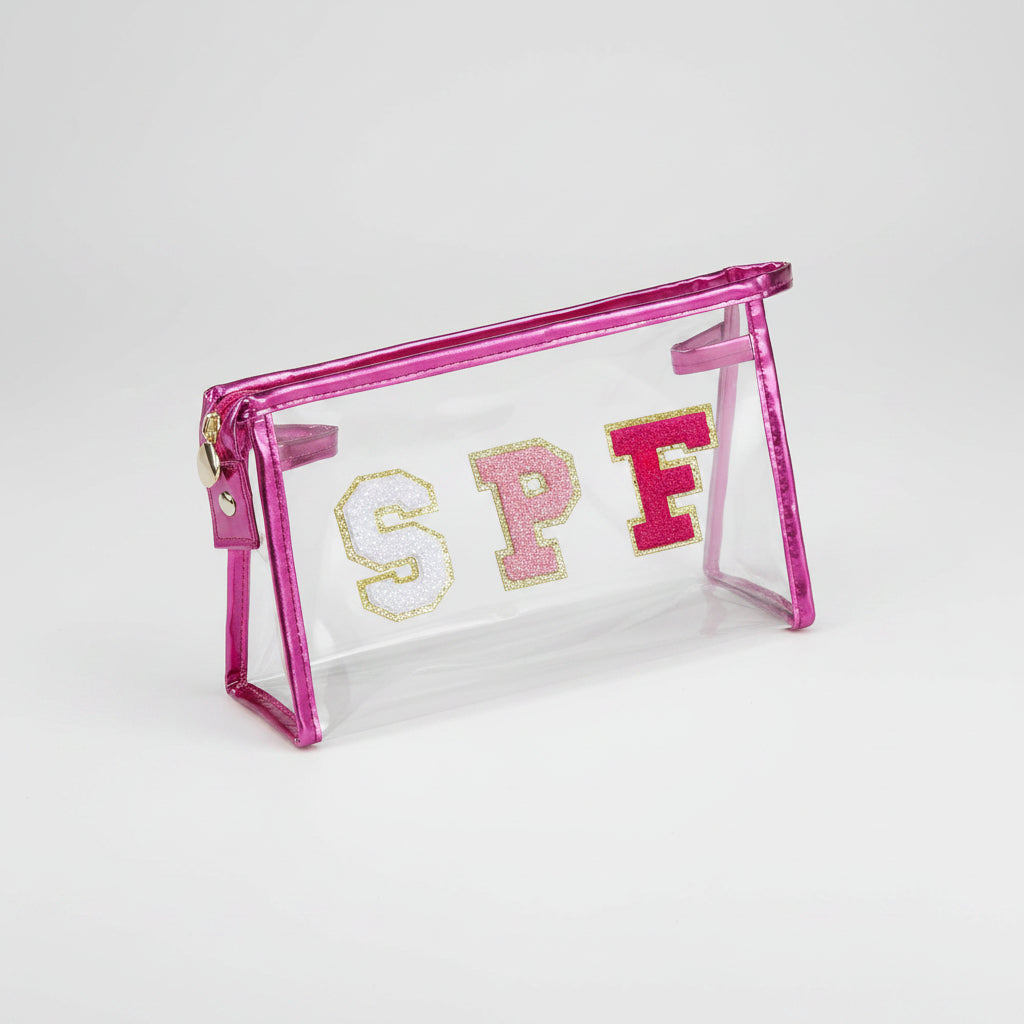 Transparent Travel Pouch for Beach and Daily Essentials