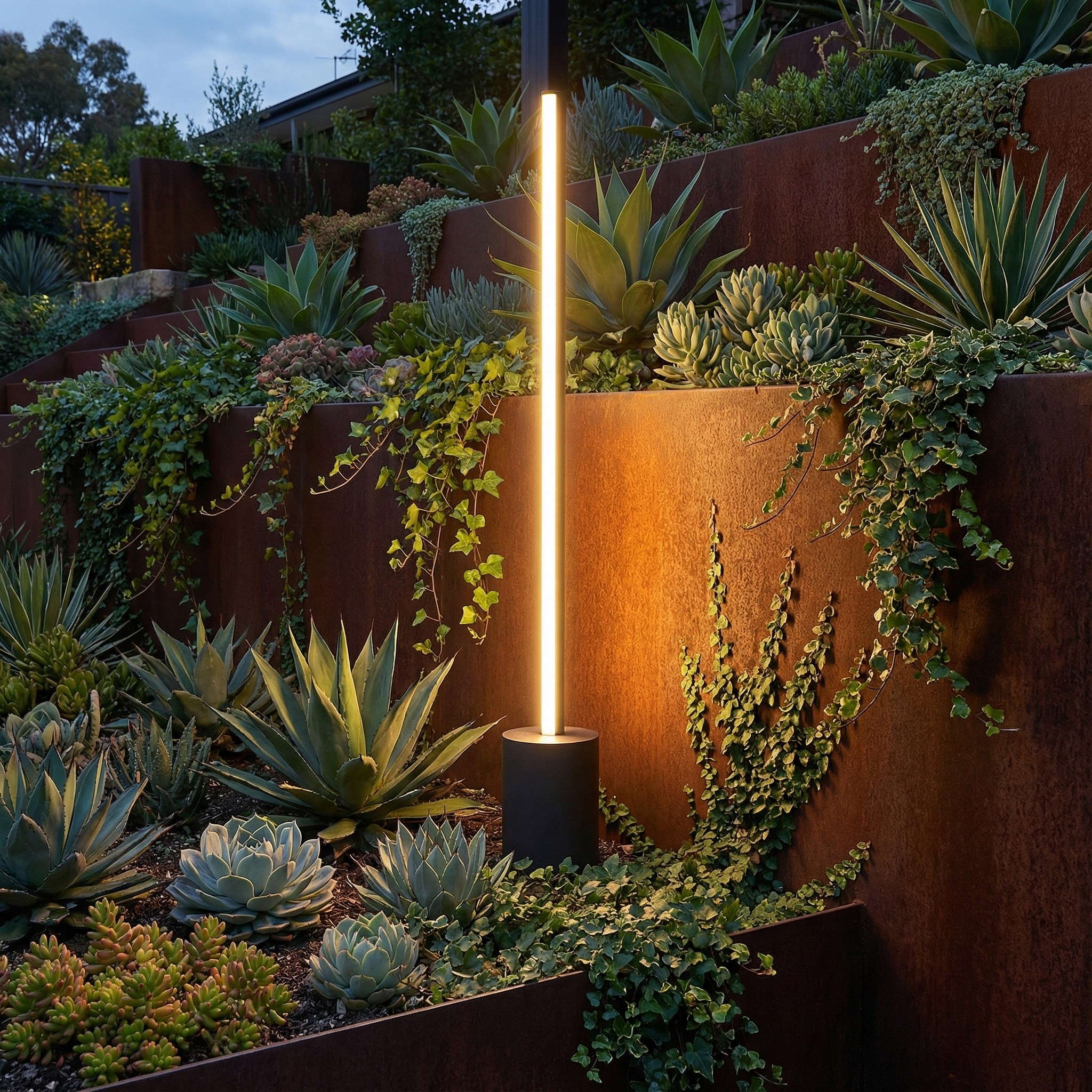 LuxeGlow | Sleek Outdoor Pathway Lighting Solution