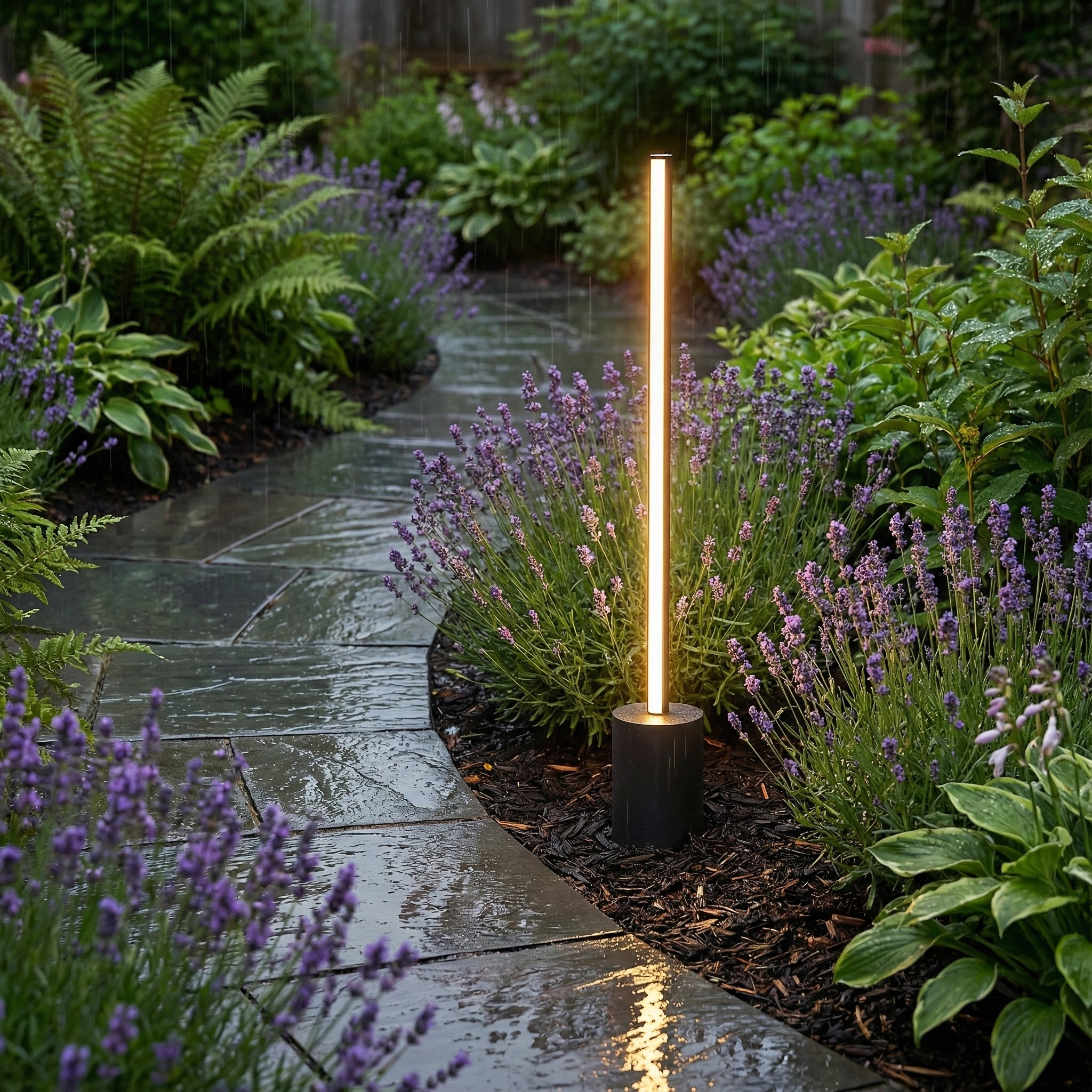 LuxeGlow | Sleek Outdoor Pathway Lighting Solution