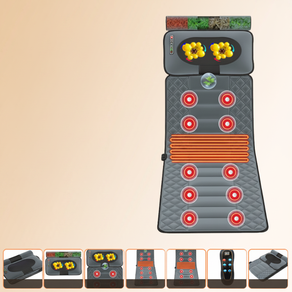 Soothing Full-Body Massage Pad with Heat Functionality