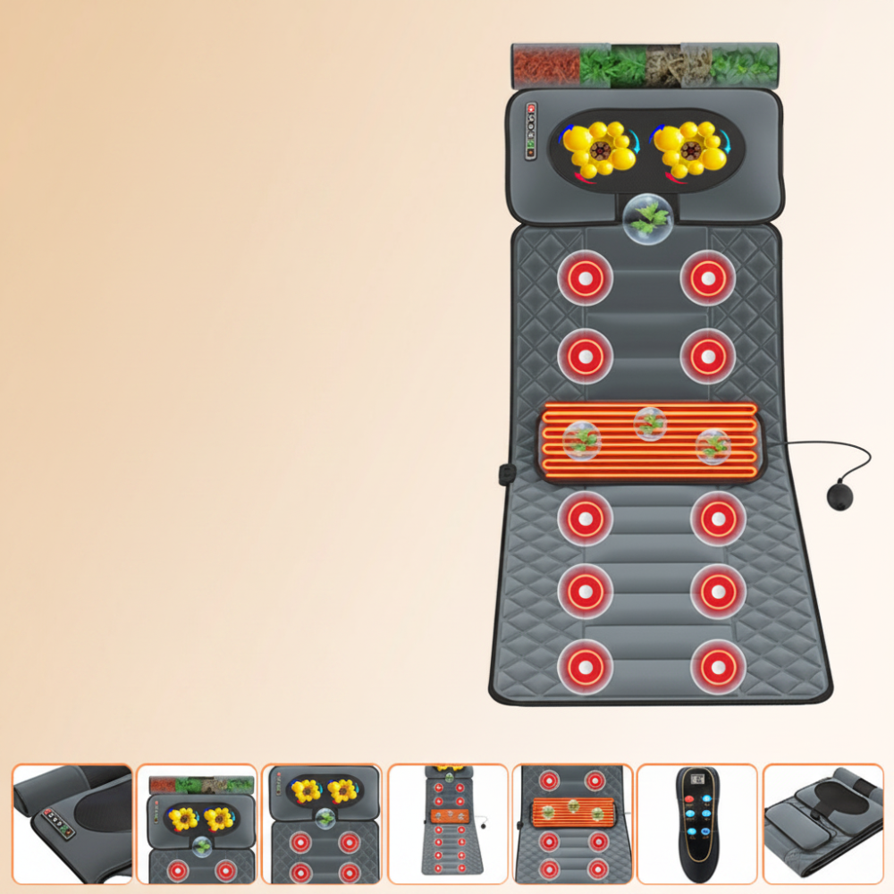 Soothing Full-Body Massage Pad with Heat Functionality