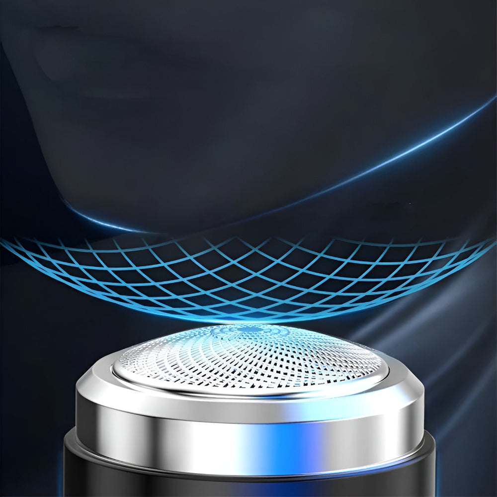 Compact Electric Razor with Digital Indicator and USB-C Charging