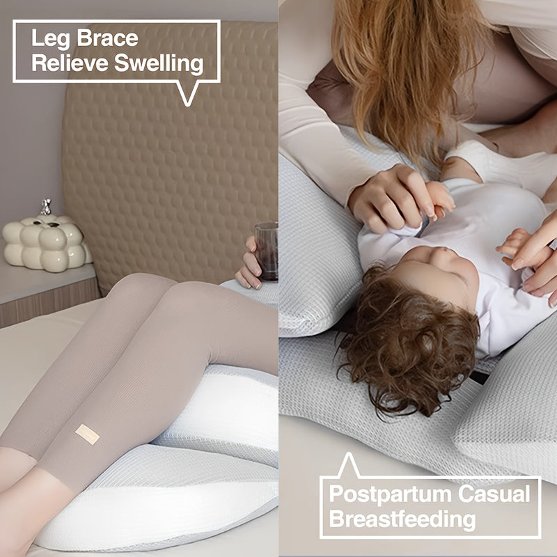 Adjustable Pregnancy Pillow for Sleep and Nursing | Ergonomic Comfort Design