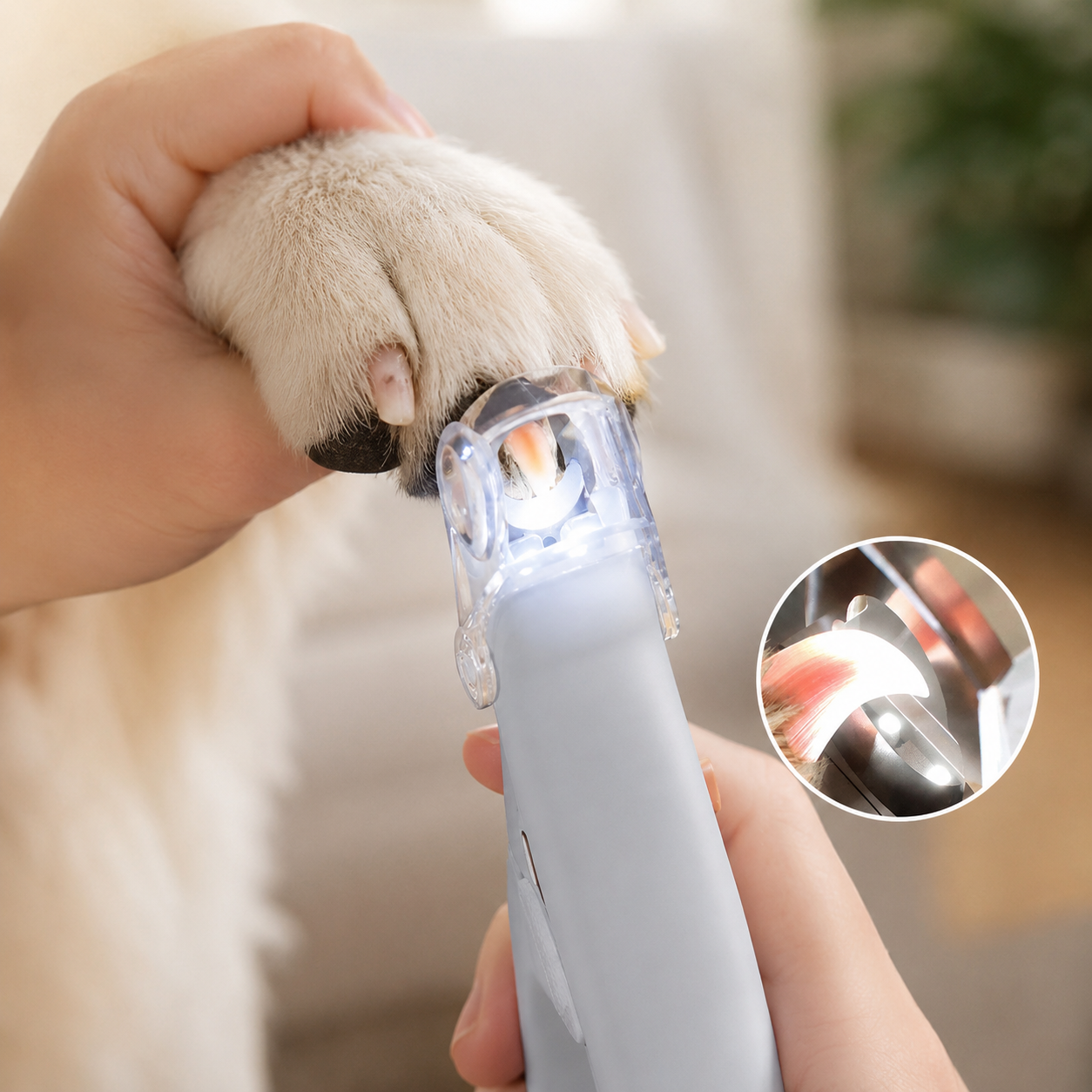 Dog Nail Clipper with Quick Sensor Feature