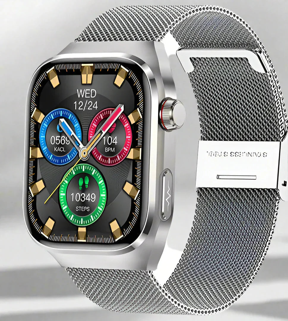 Health Monitoring Smartwatch – Waterproof with 24-Hour ECG Tracking