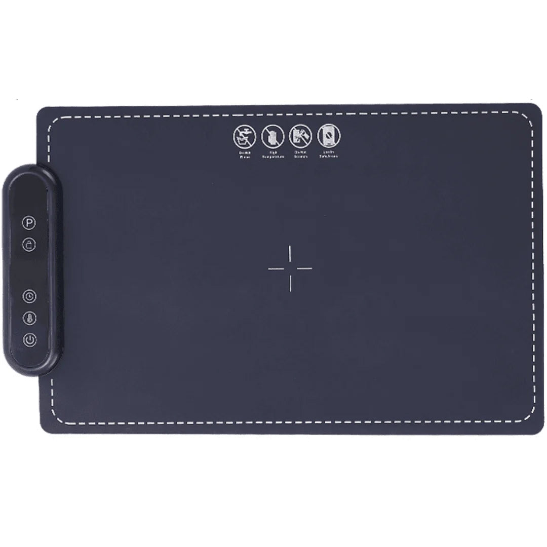 Food Warmer Mat with Electric Heating | 6 Heat Settings | 24-Hour Timer | Waterproof Design | Overheat Safety Feature