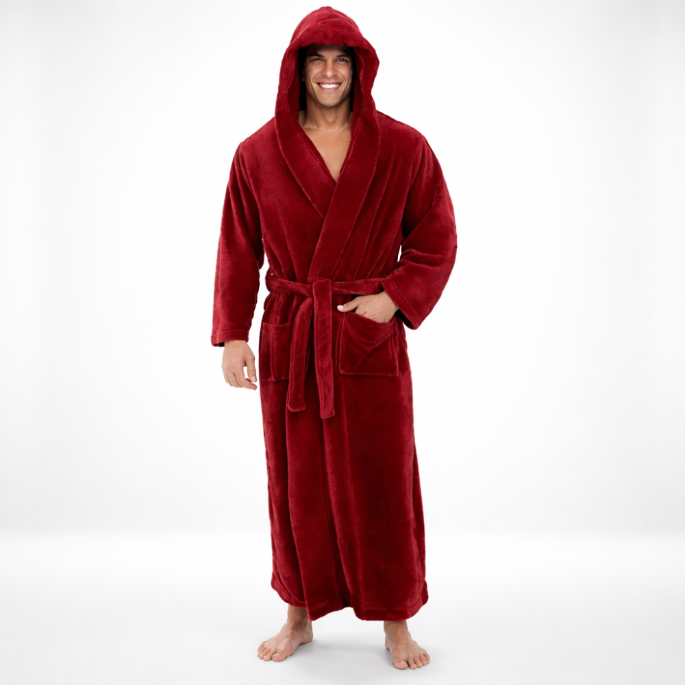 Cozy Winter Hooded Bathrobe for Ultimate Comfort