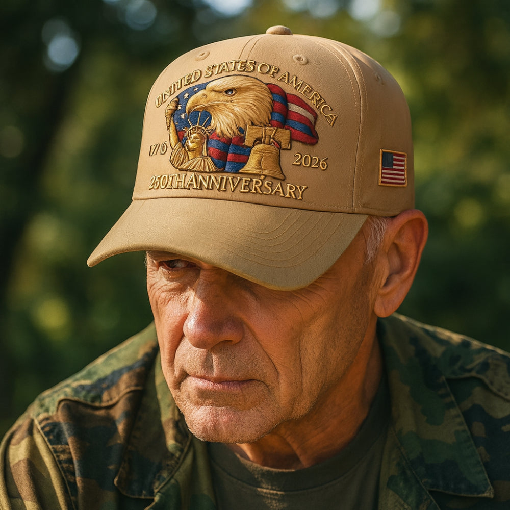 Veteran's Tribute Eagle 250th Anniversary Cap
