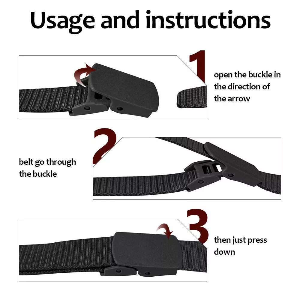 Durable Adjustable Canvas Belt for Outdoor and Tactical Use