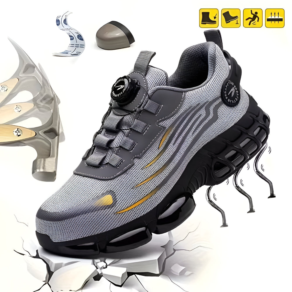 Ultimate Men's Work Shoes with Steel Toe and Slip Resistance