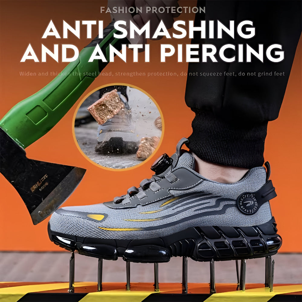 Ultimate Men's Work Shoes with Steel Toe and Slip Resistance