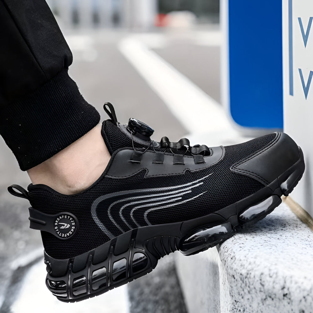 Ultimate Men's Work Shoes with Steel Toe and Slip Resistance