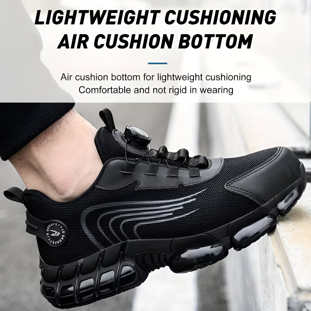 Ultimate Men's Work Shoes with Steel Toe and Slip Resistance