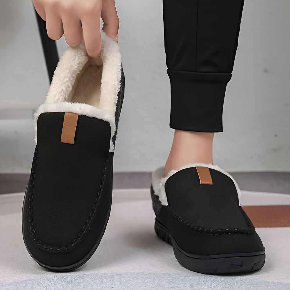 Cozy Slip-On Slippers for Men – Perfect for Home Relaxation