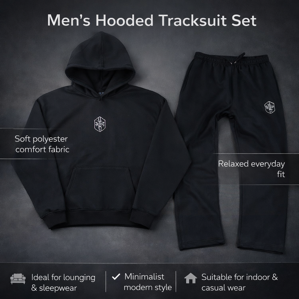 Men's All-in-One Hooded Lounge Suit for Ultimate Comfort