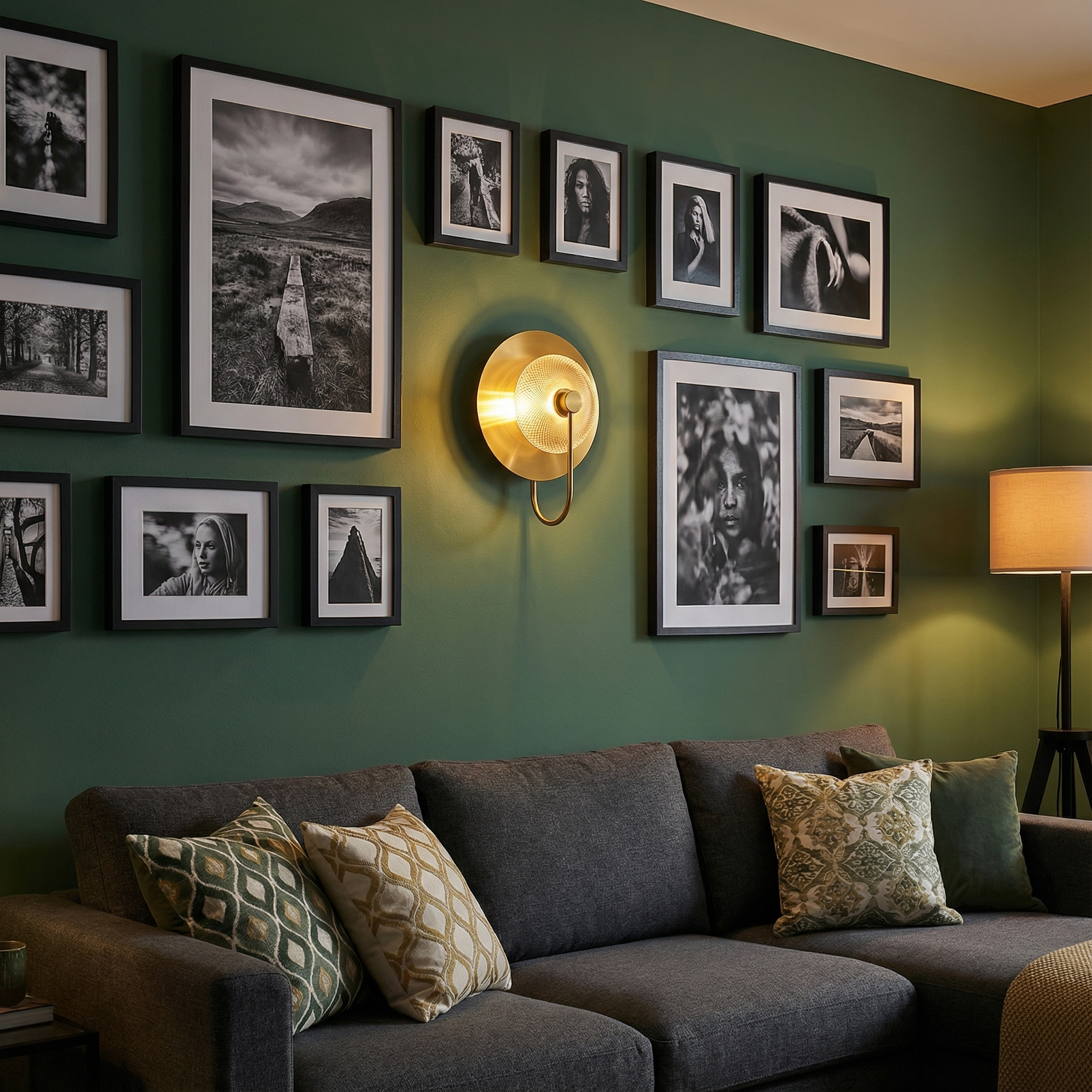 RadiantGlow Sophisticated Metallic Wall Light Fixture