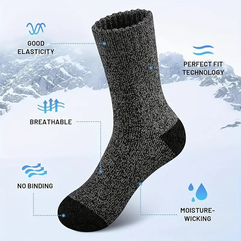 Unisex Merino Wool Hiking Socks with Extra Cushioning for Comfort
