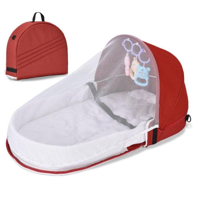 Foldable Pop-Up Mosquito Tent Bed for Babies | Cotton | 0-18 Months | Travel & Home