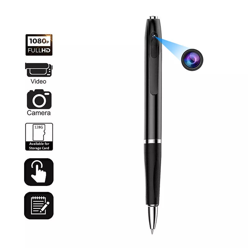 Compact Digital Voice and Video Recorder Pen for Business Meetings 1080P