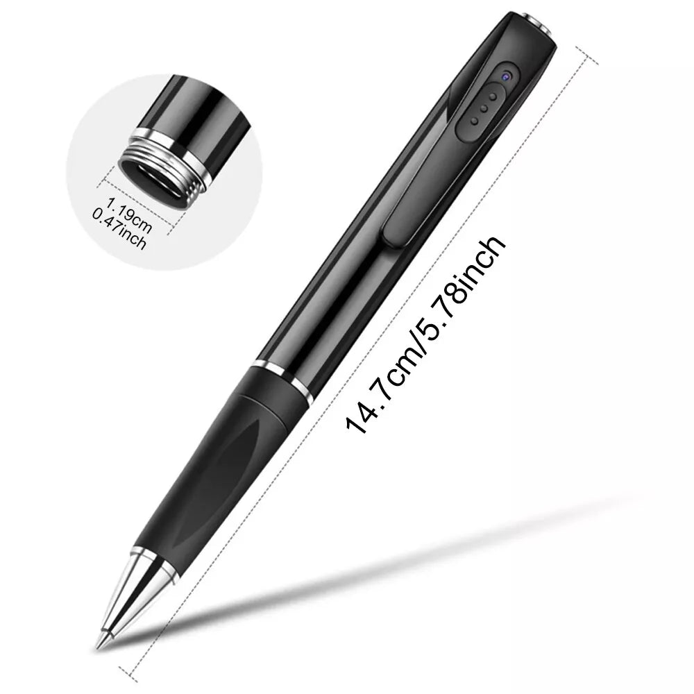 Compact Digital Voice and Video Recorder Pen for Business Meetings 1080P