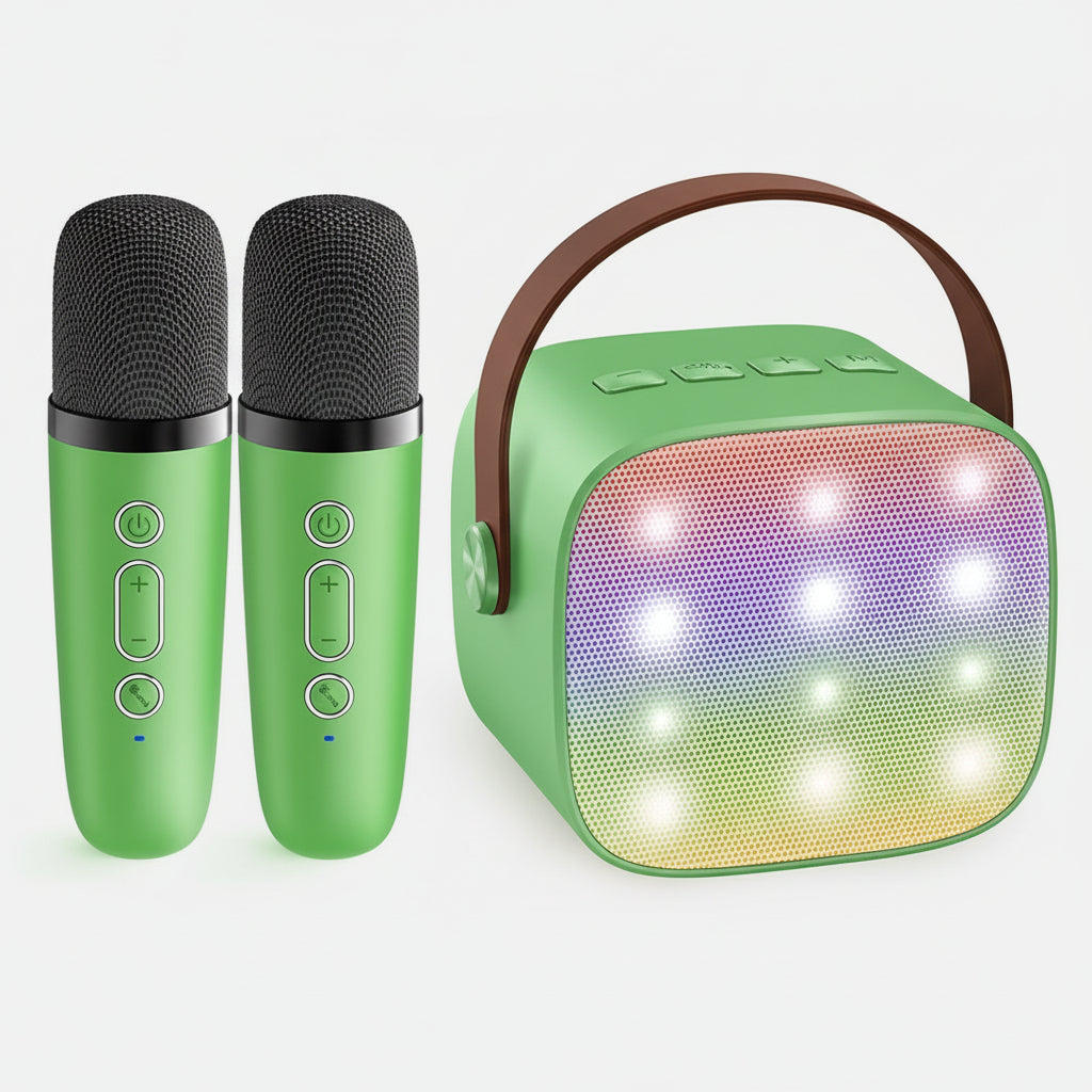 All-in-One Portable Karaoke Machine with Bluetooth and Mic Set