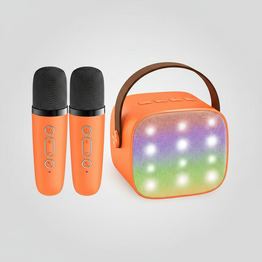 All-in-One Portable Karaoke Machine with Bluetooth and Mic Set