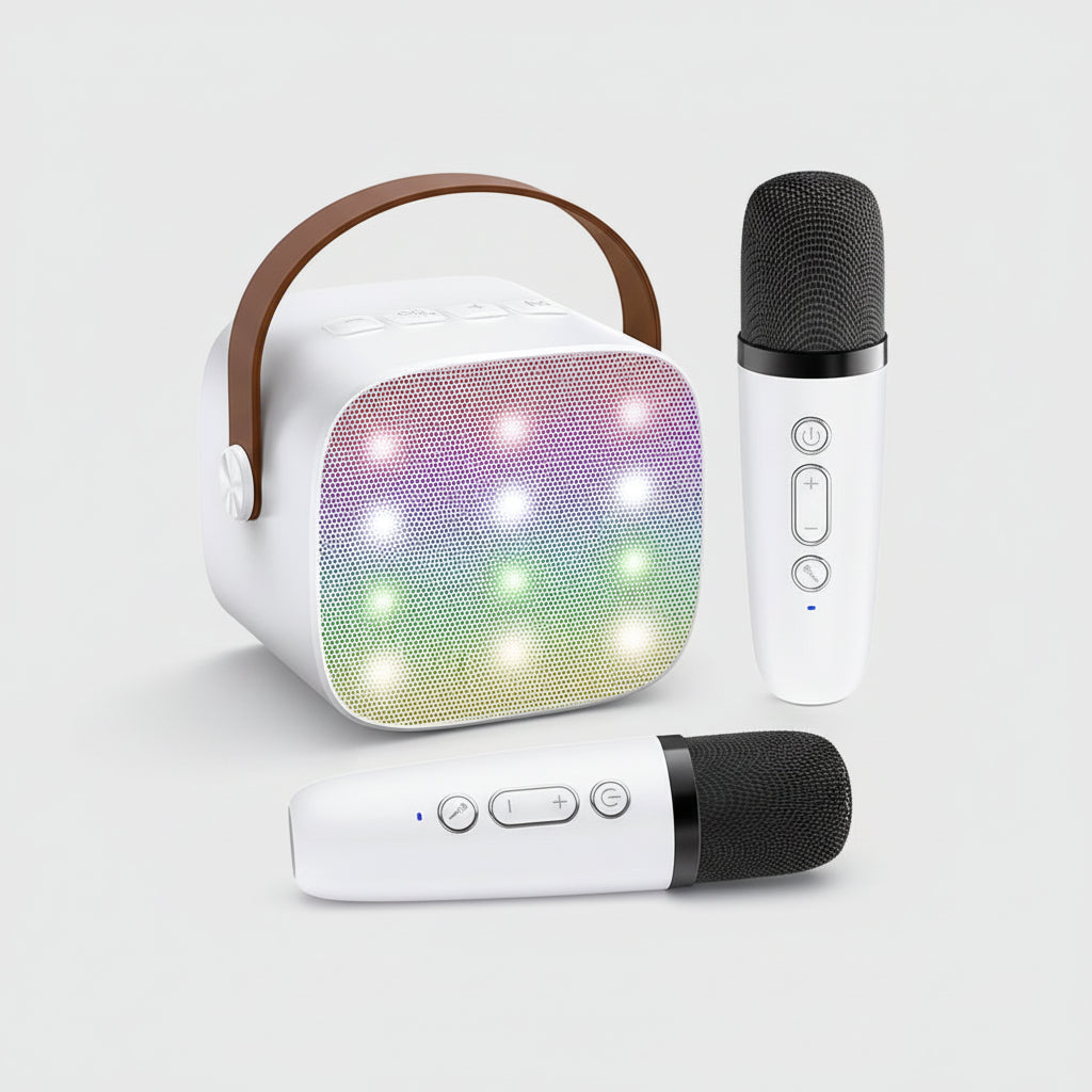 All-in-One Portable Karaoke Machine with Bluetooth and Mic Set
