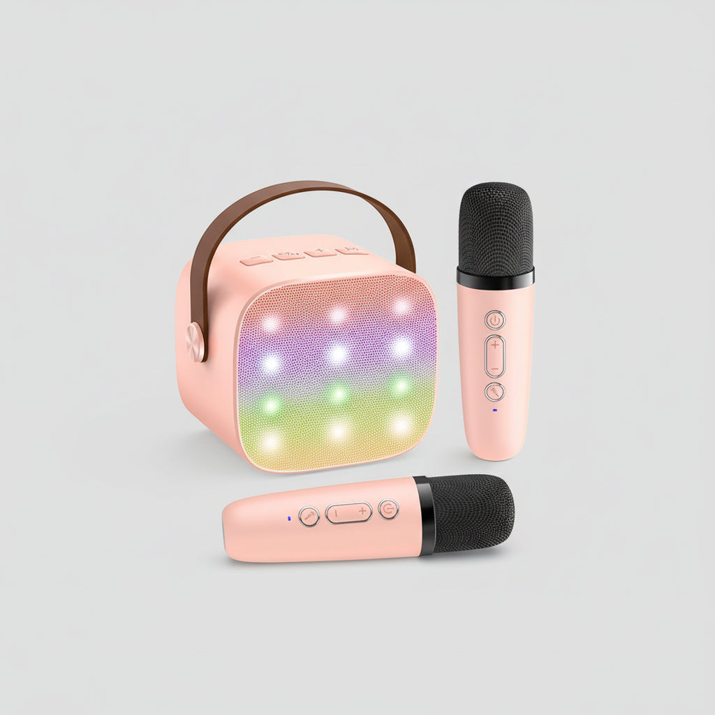 All-in-One Portable Karaoke Machine with Bluetooth and Mic Set