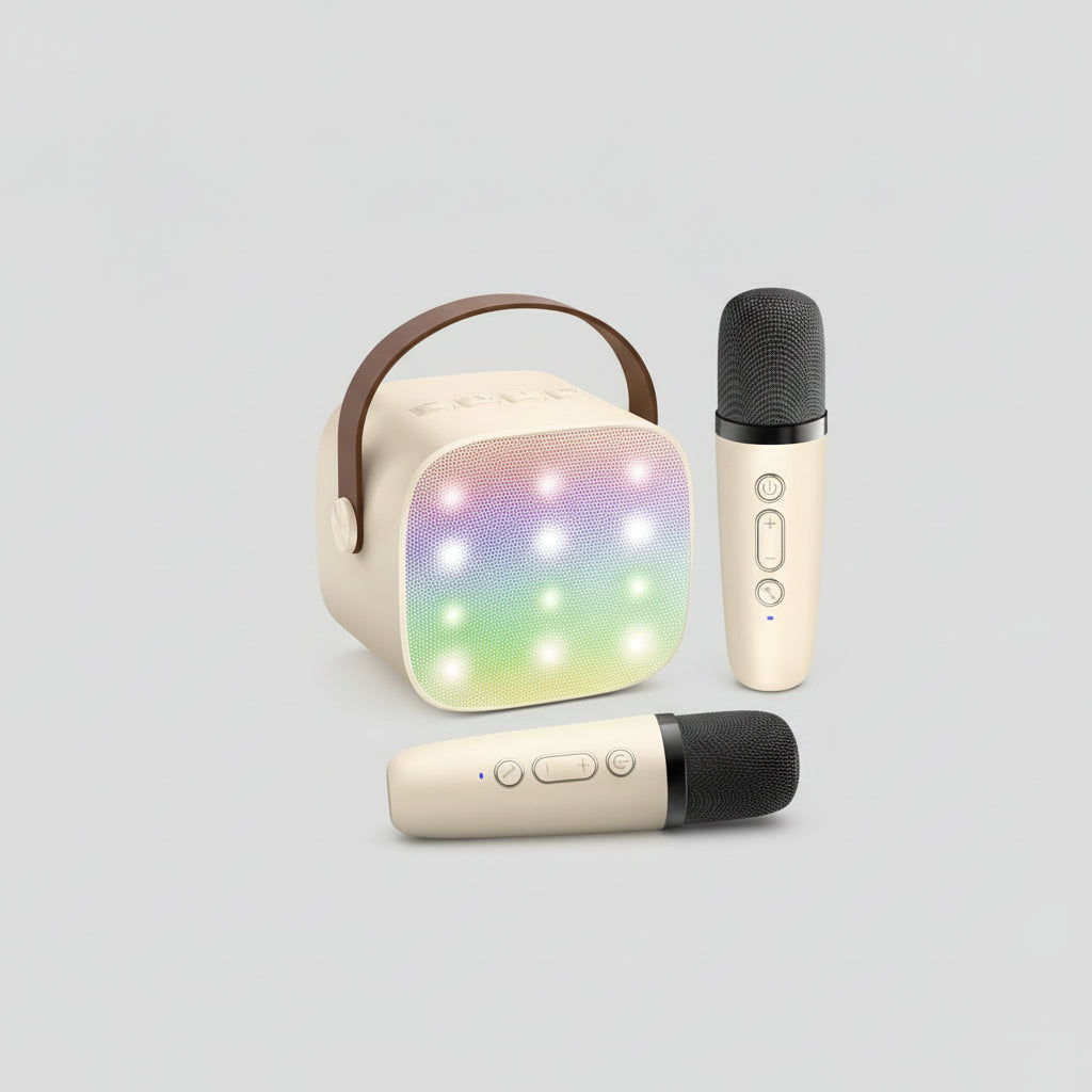 All-in-One Portable Karaoke Machine with Bluetooth and Mic Set