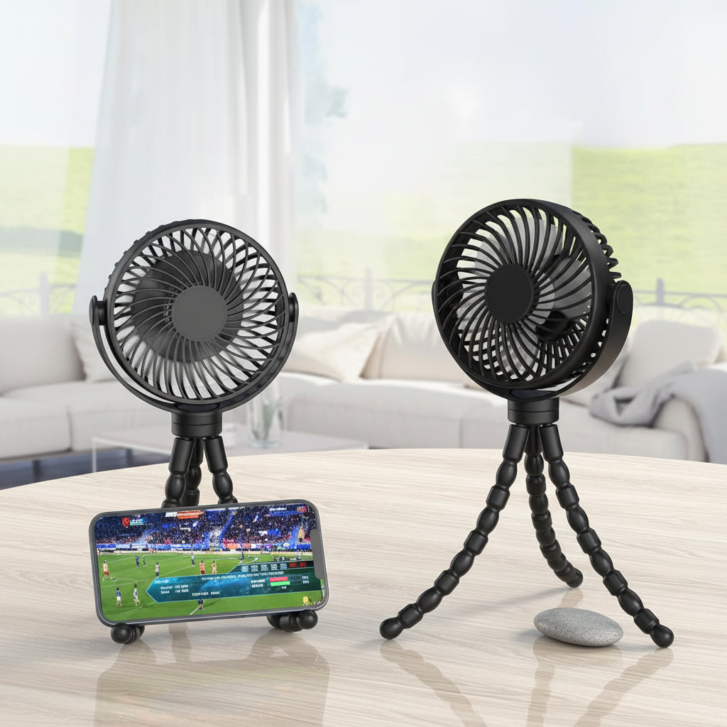 Compact Clip-On Fan for Strollers and Travel