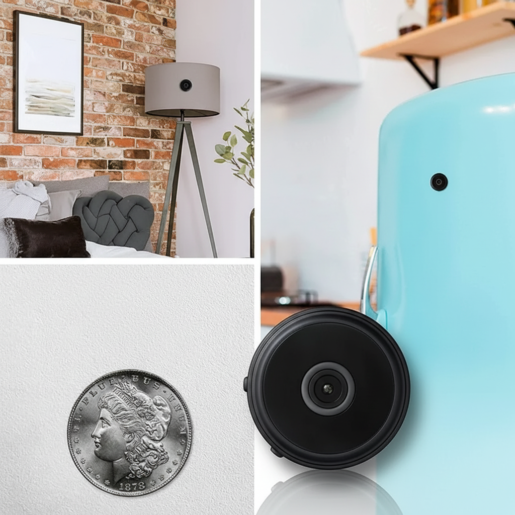 Compact Wireless Security Camera with HD Streaming and Night Vision